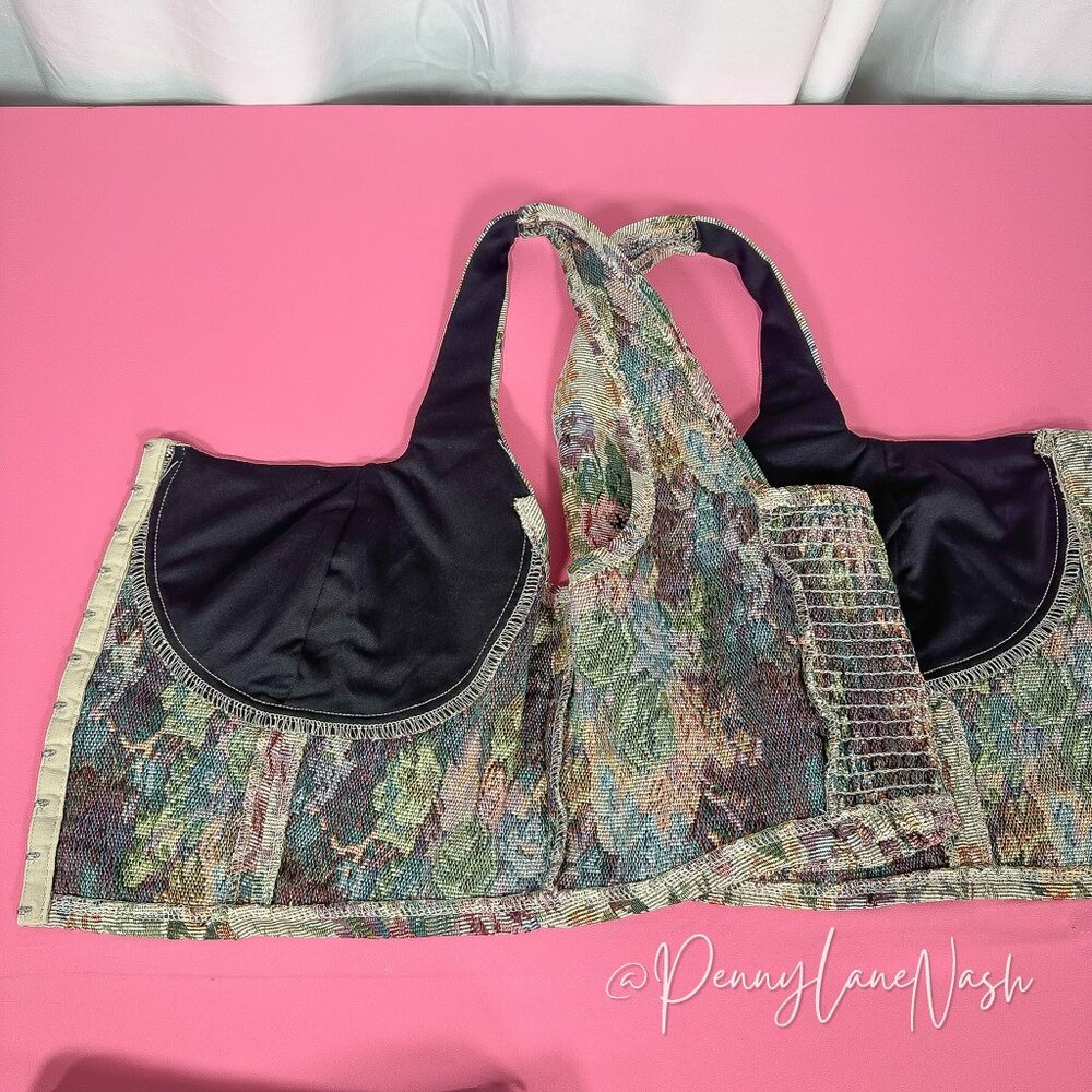 Wild Fable Floral Jacquard Corset Crop Top & Skirt Matching Set XXL - Picture 15 of 16
